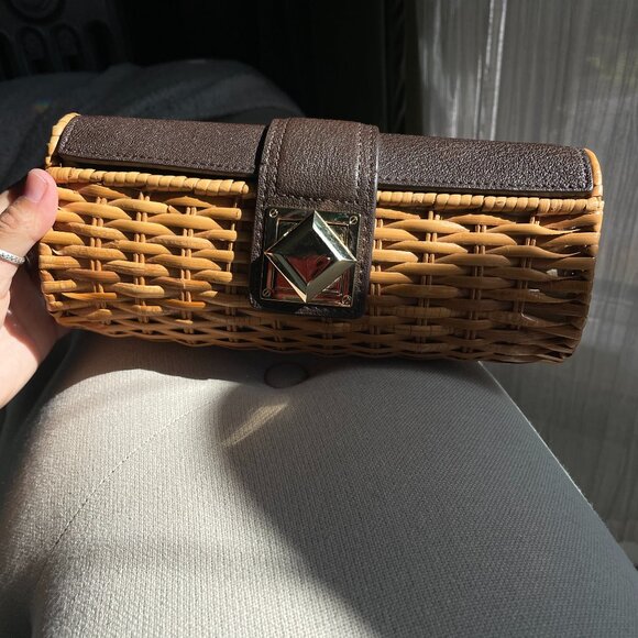 Michael Kors Rattan clutch - Picture 1 of 4